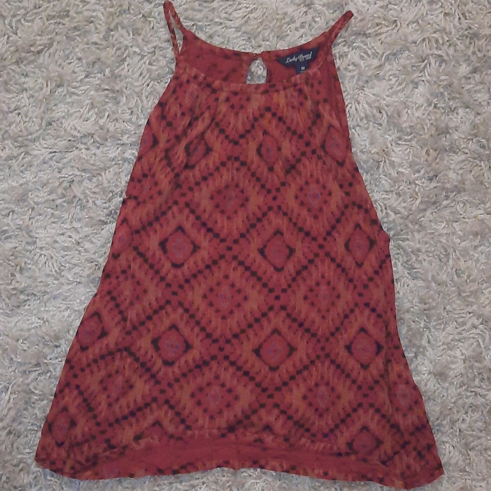 Lucky Brand Boho Halter Top Medium